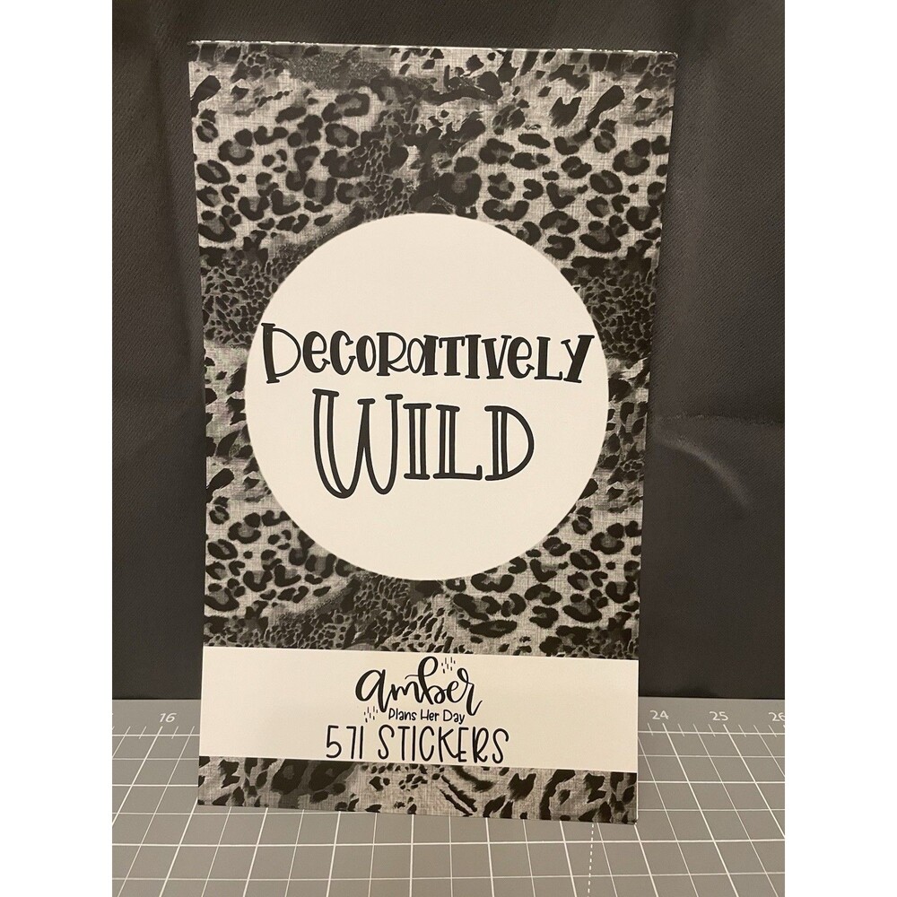 Amber Plans Her Day Decoratively Wild Sticker Book 571 Planner Stickers 30 Pgs